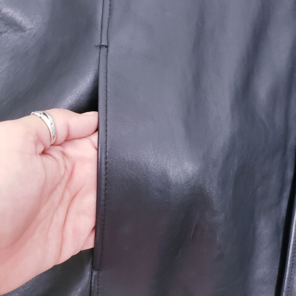 Marc New York by Andrew Marc NWT Men's Black Leather Jacket 2XL XXL Insulated - Picture 4 of 9